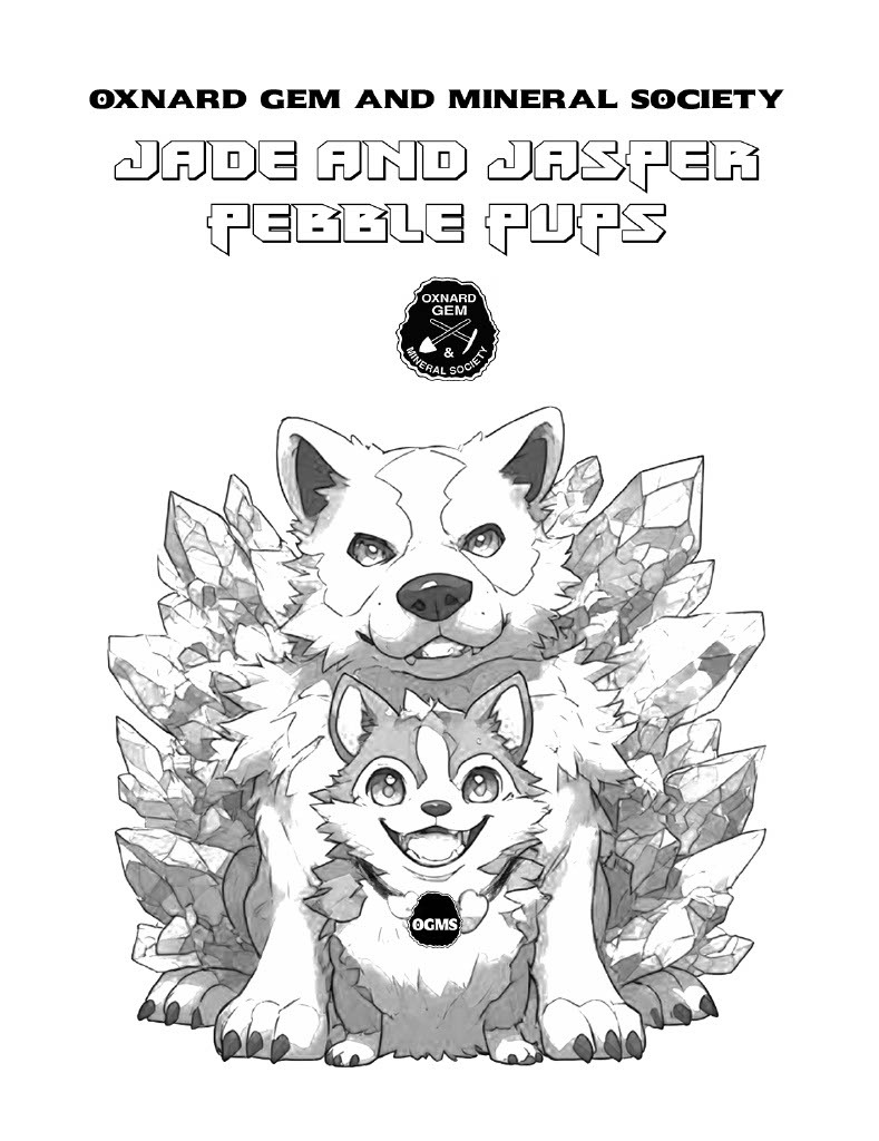 Thumbnail of downloadable coloring page with animated dogs